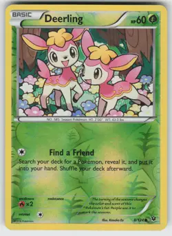Deerling Reverse Holo Common XY - Fates Collide 8/124 Pokemon - Image 1