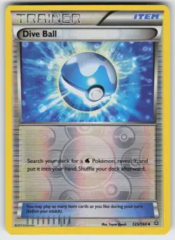 Dive Ball Reverse Holo Uncommon XY - Primal Clash 125/160 Pokemon - Image 1