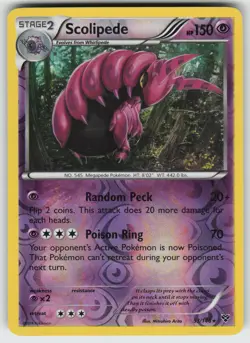 Scolipede Reverse Holo Rare XY Base Set 53/146 Pokemon - Image 1
