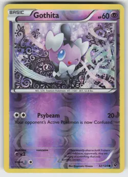 Gothita Reverse Holo Common XY - Fates Collide 32/124 Pokemon - Image 1