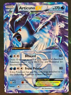 Articuno EX 25/135 Holo EX Rare Plasma Storm MP Pokemon - Image 1