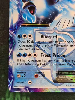 Articuno EX 25/135 Holo EX Rare Plasma Storm MP Pokemon - Image 5
