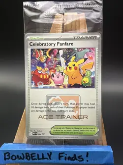 Pokemon TCG Celebratory Fanfare Ace Trainer Reward MEP 028 Promo New Sealed - Image 1