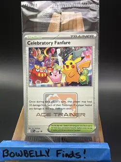 Pokemon TCG Celebratory Fanfare Ace Trainer Reward MEP 028 Promo New Sealed - Image 3
