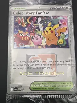 Pokemon TCG Celebratory Fanfare Ace Trainer Reward MEP 028 Promo New Sealed - Image 4