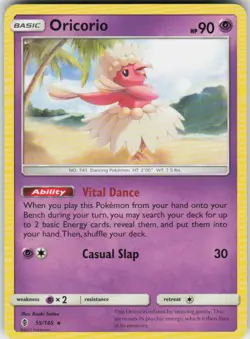 ORICORIO 55/145 GUARDIANS RISING POKEMON RARE NM/M - Image 1