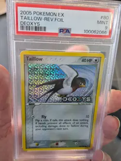 Taillow 80/107 #80 - Reverse Holo - EX Deoxys Stamped Pokemon TCG Graded PSA 9 - Image 3