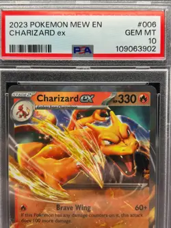 Pokemon 151 PSA Graded Lot Charizard Ex PSA 10 Mew Ex PSA 10 Zapdos Ex PSA 9 - Image 3