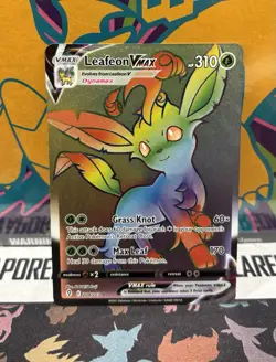 Leafeon 204/203 VMAX 2021 SWSH Evolving Skies Secret Rare Pokemon Full Art NM - Image 1