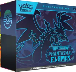 Pokemon TCG Mega Evolution Phantasmal Flames Elite Trainer Box SEALED - Image 1