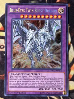 Yugioh: Blue-Eyes Twin Burst Dragon - MP17-EN056 - Secret Rare - 1st Edition NM - Image 1