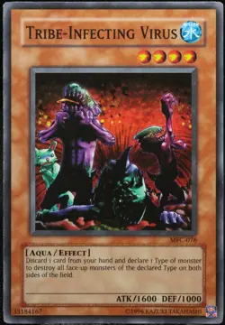 Yu-Gi-Oh! Tribe-Infecting Virus MFC-076 Super Rare [PO] Foil OG Goat | EN 2003 - Image 1