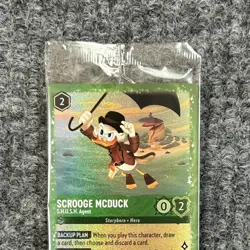 Disney Lorcana Gift Promo Scrooge McDuck SHUSH Agent 36/P3 Glimmer Foil NM - Image 5