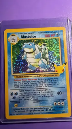 Pokemon Blastoise Base Set 2/102 Holo Rare 1999 100 HP Nintendo Card - Image 1