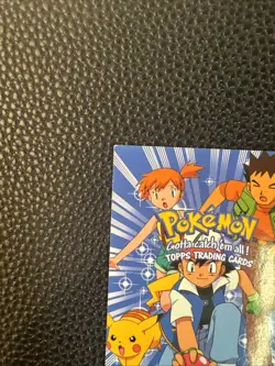 Pokemon TOPPS Movie Animation Edition - CHECKLIST Black Logo Pokemon Card - Image 3
