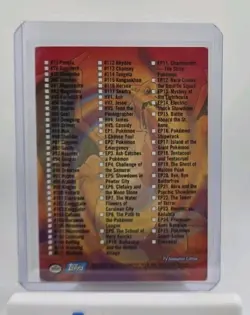 Pokemon Card Series 2 Topps TV Animation Edition Checklist LP - Image 4