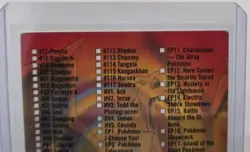 Pokemon Card Series 2 Topps TV Animation Edition Checklist LP - Image 5