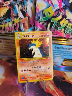 Pokemon Karte Card tornupto Typhlosion Neo Genesis 2000 Holo Wotc japanese NM - Image 1
