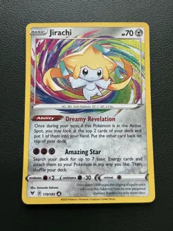 Pokemon TCG Jirachi Vivid Voltage Amazing Rare Holo Card 119/185 - Image 1