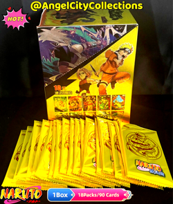 Naruto CCG TCG Trading Card Game Premium 18 Packs Booster Box Doujin Sasuke - Image 1