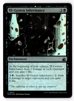 Ill-Gotten Inheritance 77 Ravnica Remastered Foil NM - Image 1