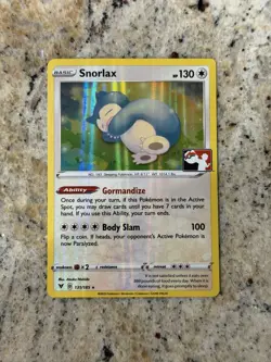 Pokemon Prize Pack Series Snorlax Holo 131/185 - Image 1
