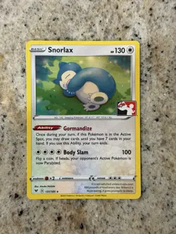 Pokemon Prize Pack Series Snorlax Non-Holo 131/185 - Image 1