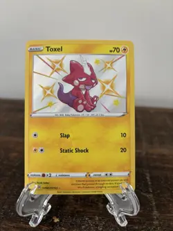 Pokemon Toxel Shiny Holo Rare SV041/SV122 Shining Fates Vault 70 HP - Image 1