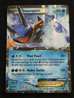 Pokemon Swampert EX XY55 XY Holo Promo Basic Mud Flood - Image 1