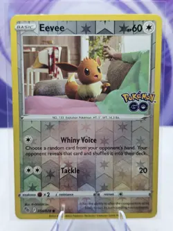 Eevee 054/078 Pokemon GO Reverse Holo Pokemon TCG LP - Image 1