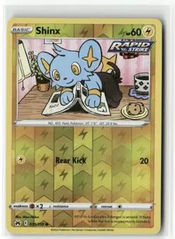 Shinx 039/159 Reverse Holo Crown Zenith Pokemon TCG NM - Image 1