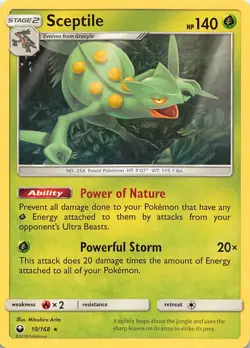 Sceptile 10/168 Celestial Storm Rare Holo Pokemon TCG - Image 1