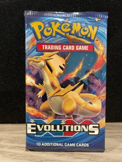 Pokemon TCG XY Evolutions Booster Pack - Mega Charizard Artwork Factory SEALED - Image 1