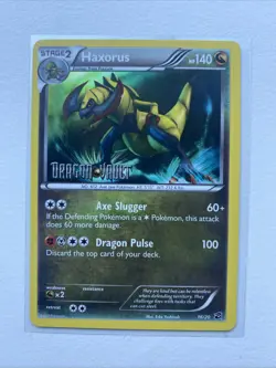 Pokemon Haxorus Stamped- (Dragon Vault) 16/20 Holo NM- - Image 1