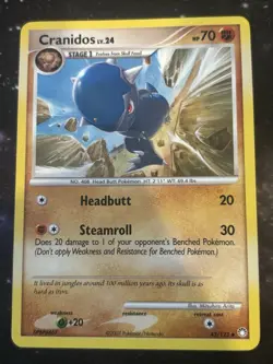 Pokemon TCG Cranidos Mysterious Treasures 43/123 Regular Uncommon DMG - Image 1