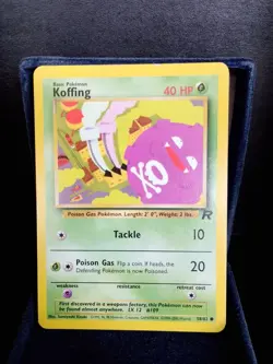 Pokemon TCG Koffing 58/82 Team Rocket English Vintage - Image 1