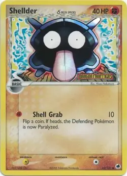 Lightly Played Shellder (Delta Species) - 63/101 - Common - Reverse Holo Pokemon - Image 1