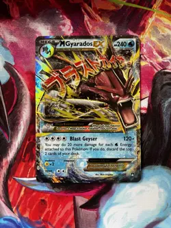 Pokemon M Gyarados EX Breakpoint Ultra Rare Holo 27/122 Mega Blast Geyser 240 HP - Image 1