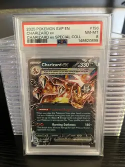 2025 Pokemon PSA 8 SVP EN Charizard ex Special Collection Black Star Promo - Image 1