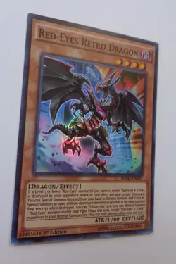 Red-Eyes Retro Dragon BOSH-EN095 (Super Rare, 1st Edition, Lightly Played / LP) - Image 1
