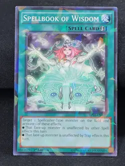 3 X YuGiOh Spellbook of Wisdom BP03-EN177 1st Ed Shatterfoil Rare MP/LP - Image 3