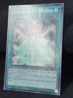 3 X YuGiOh Spellbook of Wisdom BP03-EN177 1st Ed Shatterfoil Rare MP/LP - Image 4