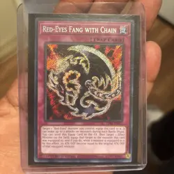 Yu-Gi-Oh! Red-Eyes Fang with Chain LDS1-EN021 S1 Secret Rare Ltd Ed Near Mint - Image 1