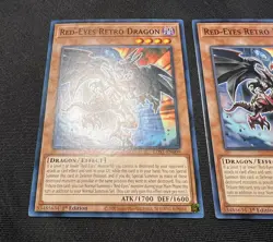 Yu-Gi-Oh! Red-Eyes Retro Dragon LDS1-EN009 Common 1st Edition NM/M x2 Set of Two - Image 2