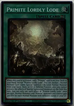 Primite Lordly Lode Super Rare Rarity Collection 5 RA05-EN072 LP - Image 1