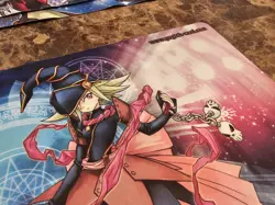 Rare Konami Yugioh Playmat - 2012 Dark Magician Gagaga Girl - Image 2