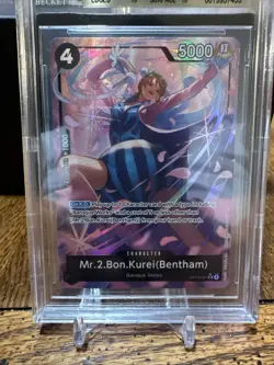 2026 One Piece Azure Sea's Seven OP14-091 Mr.2.Bon.Kurei Bentham Alt SR BGS 10 - Image 4