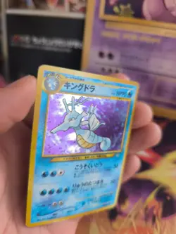 Pokemon Karte Card Seedraking Kingdra Neo Genesis 2000 Holo Wotc japanese Exc+ - Image 3