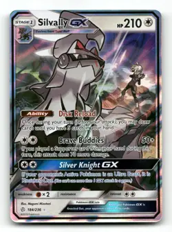 Silvally GX 184/236 - Cosmic Eclipse - Pokemon Card NM/M - Image 1