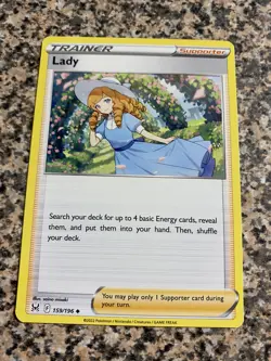 Pokemon Card LADY Uncommon 159/196 LOST ORIGIN Nm - Image 1